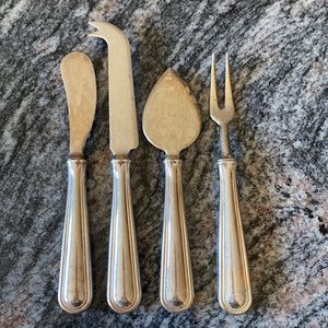 Silver plater cheese set
